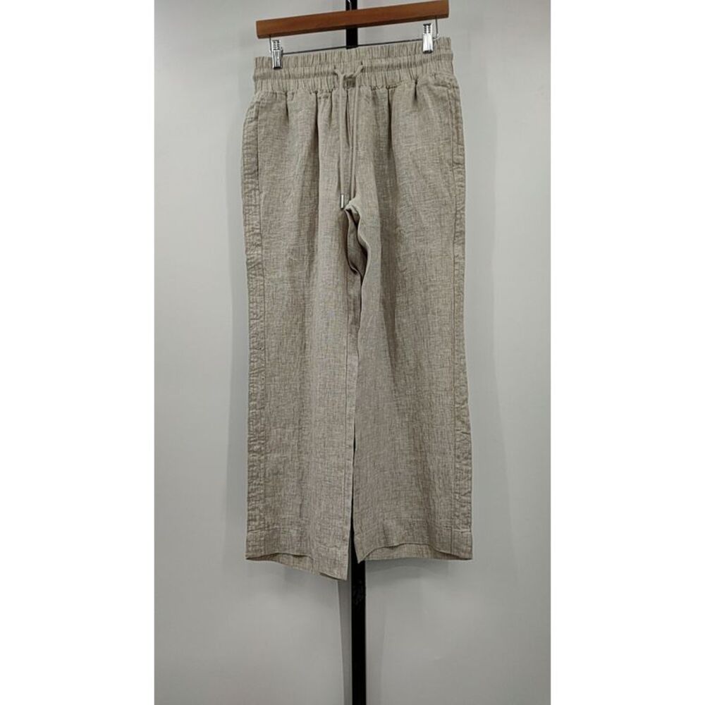 Quince Beige Wide-Leg Linen Pants